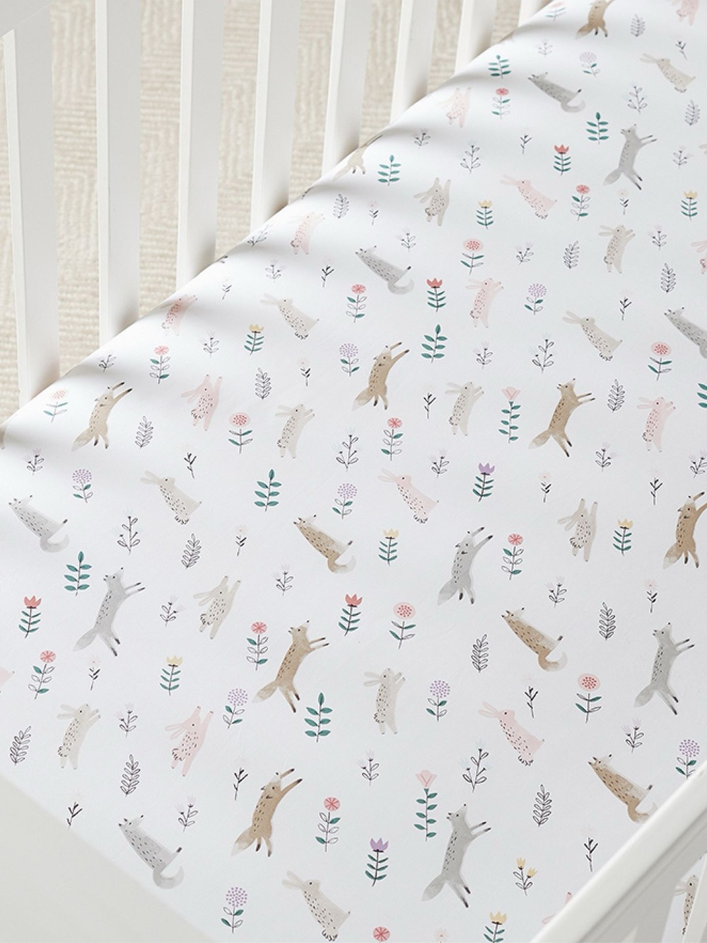 Pottery Barn Kids pbk “Ramona” Standard Organic Fitted Crib Sheet - Picture 2 of 7